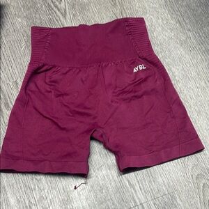 AYBL Red Bike Shorts High-Waisted Stretchy